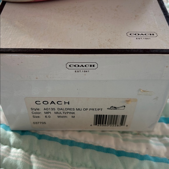 Coach Women's Colorful Patterned Heels - Picture 6 of 7